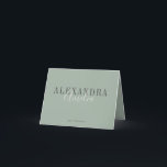 ミニマリストスクリプトBoho Sageグリーンカスタムビジネス サンキューカード<br><div class="desc">柔らかいセージのグリーンエレガントでミニマルなスクリプトをフィーチャーするこの折り畳まれたサンキューカードであなたの感謝を示しなさい。ビジネスのブランディング、クライアントの評価、または企業のイベントに最適なboho-インスパイアデザインはモダン、touchを追加自然する。プロ意識と感謝の気持ちを伝えるカードで永続的な印象をシンプル与えスタイリッシュたいと考えている中小規模企業に最適。</div>