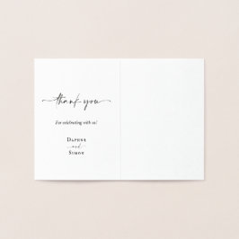 ミニマリストスクリプトELLEフォイル 箔カード