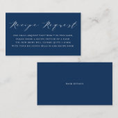 ミニマリストスクリプトNavy Blue Showerレシピ要求 エンクロージャーカード (正面/裏面)
