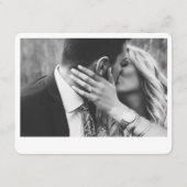 ミニマリストスクリプトQRコードウェディングRSVP エンクロージャーカード (裏面)