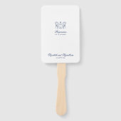 ミニマリストスケッチブライダルブーケイベント順 ハンドファン (正面)