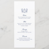 ミニマリストスケッチブライダル結婚ブーケ メニュー (裏面)