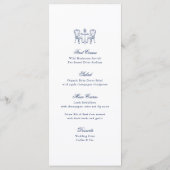 ミニマリストスケッチブライダル結婚ブーケ メニュー (裏面)