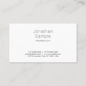 ミニマリストスタイリッシュグラフィックデザインプロフェッショナル 名刺 (裏面)