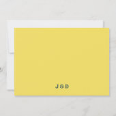 ミニマリストスタイル | レトロ タイプライター フォント写真 セーブザデート (裏面)