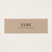 ミニマリストスタッドイヤリングクラフトジュエリー表示カード (正面)