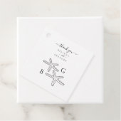 ミニマリストスターフィッシュビーチモノグラム結婚ズ フェイバータグ (インサイチュ)