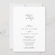 ミニマリストスターフィッシュビーチモノグラム結婚ズ