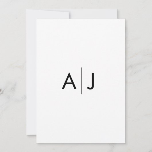 ミニマリストスターフィッシュビーチ結婚式招待状 招待状 (裏面)