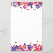 ミニマリストスターレッド&ブルー7月4日イベント チラシ (裏面)