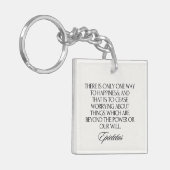 ミニマリストストイダムエレガントシック震源地 キーホルダー (正面左)