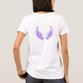 ミニマリストストライプウォーター色Tシャツ Tシャツ (裏面)