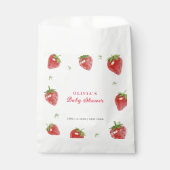 ミニマリストストロベリースイートガールベビーシャワー フェイバーバッグ (正面)