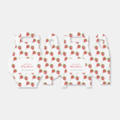 ミニマリストストロベリースイートガールベビーシャワー フェイバーボックス (折り畳みなし)