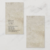 ミニマリストストーンウォールプレーンモダンプロフェッショナル 名刺 (正面/裏面)