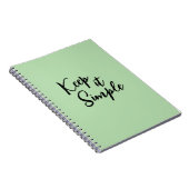 ミニマリストスパイラルノートブック | 美学雑誌 ノートブック (右側)