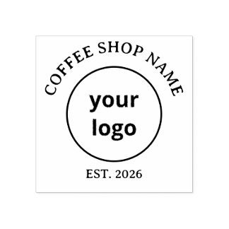 ミニマリストスペシャルティコーヒーショップロゴ木製スタンプ ラバースタンプ