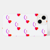 ミニマリストスマイリーフェイスiPhoneケース - かわいい幸せVi Case-Mate iPhoneケース (裏面 (横))