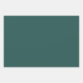 ミニマリストセージグリーンプレーン無地のカラーシンプル ラッピングペーパーシート (正面3)