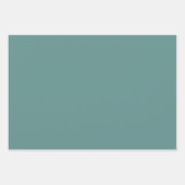 ミニマリストセージグリーンプレーン無地のカラーシンプル ラッピングペーパーシート (正面2)