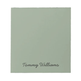 ミニマリストセージグリーンプロフェッショナルシンプル ノートパッド