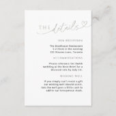 ミニマリストセージグリーン詳細カード(ハート付) エンクロージャーカード (正面)