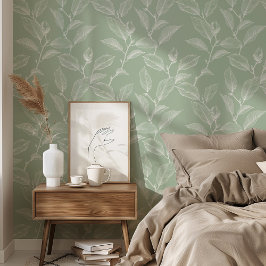 ミニマリストセージボタニカルエレガンス 壁紙