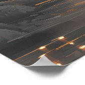 ミニマリストソウルスカイライン – 韓国のシティアート ポスター (角)