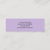 ミニマリストソフトバイオレットミニ名刺 スキニー名刺 (裏面)