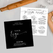 ミニマリストソース生地ピザクラストベーカリー気にカード スクエア名刺