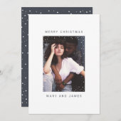 ミニマリストタイプライター |メリークリスマスの写真 シーズンカード (正面/裏面)