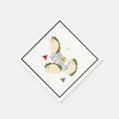 ミニマリストタコ誕生日タコフィエスタベビーシャワー スタンダードカクテルナプキン (角)