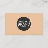 ミニマリストタンプロフェッショナル企業のロゴ 名刺 (正面)