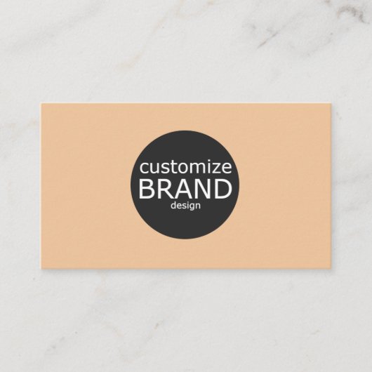 ミニマリストタンプロフェッショナル企業のロゴ 名刺 (正面)