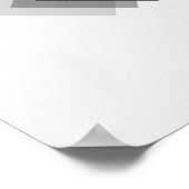 ミニマリストダイヤモンド白黒ポスター ポスター (角)