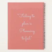 ミニマリストダスティバラカスタム個人毎月 プランナー手帳 (裏面)