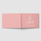 ミニマリストダスティバラピンクウェルカム祝 ゲストブック (全面)