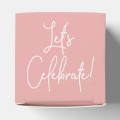 ミニマリストダスティバラピンクウェルカム祝 フェイバーボックス (上部)