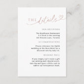 ミニマリストダスティバラ詳細カード(ハート) エンクロージャーカード (正面)