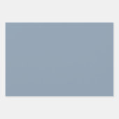 ミニマリストダスティピンクダスティブルーセージ緑カラー ラッピングペーパーシート (正面2)