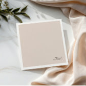 ミニマリストダスティピンクモノグラム結婚ズナプキン スタンダードカクテルナプキン