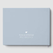 ミニマリストダスティブルーゲ結婚ストブック ゲストブック (裏面)