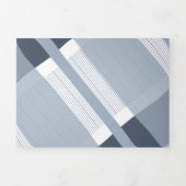 ミニマリストダスティブループレイドリングや輪結婚ロゴ 三つ折り招待状 (カバー)