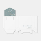 ミニマリストダスティブルーボタニカルオフィスボックス フェイバーボックス (折り畳みなし)