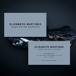 ミニマリストダスティブルーモダンプロフェッショナルカスタム 名刺