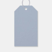 ミニマリストダスティブルー赤面ピンク結婚ズ ギフトタグ (裏面)