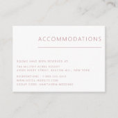 ミニマリストダスティ結婚バラの宿泊施設 エンクロージャーカード (正面)