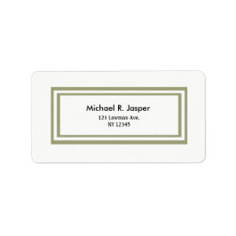 ミニマリストダブル金ゴールドフレーム ラベル