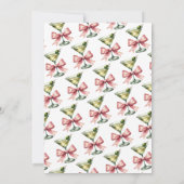 ミニマリストダーティティサーティマルティニピンクボウ誕生日 招待状 (裏面)