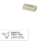 ミニマリストチキンファミリーファームエッグモダンカートン ラバースタンプ (押印)